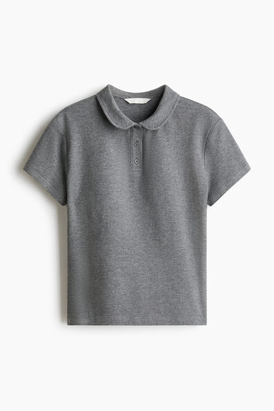 Cotton piqué polo shirt