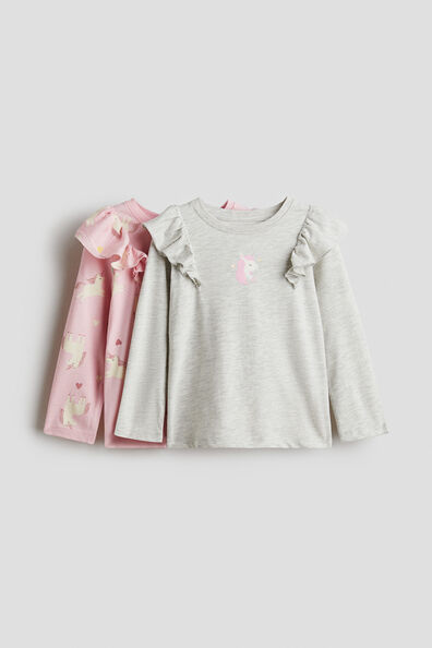 2-pack printed jersey tops