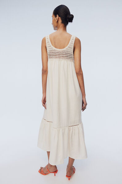 Crêpe maxi dress