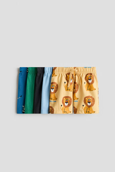5-pack pull-on shorts
