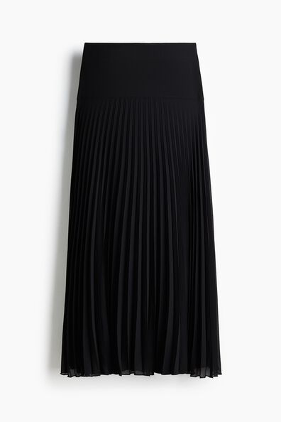 Pleated chiffon skirt