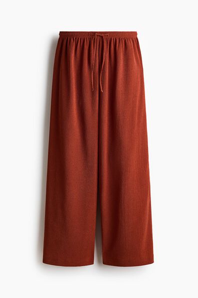 Textured jersey trousers