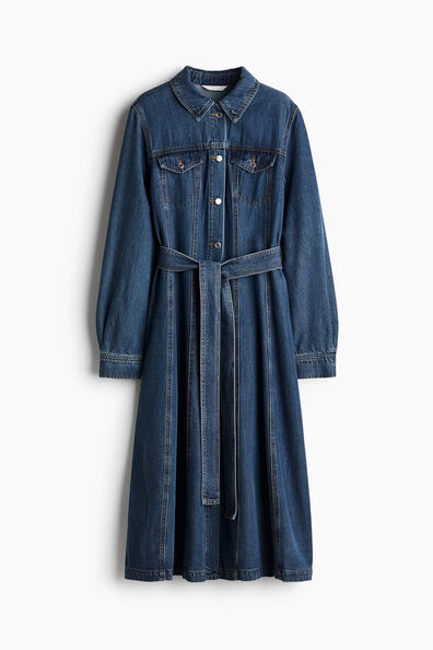 Denim shirt dress