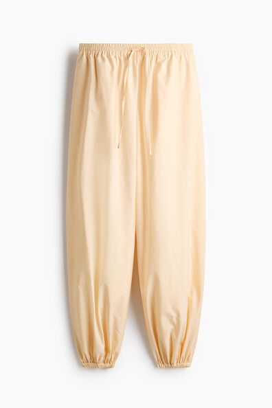 Balloon drawstring trousers