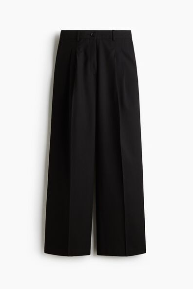Wide tailored trousers
