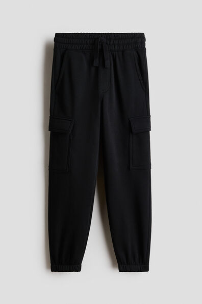 Brushed-inside cargo joggers