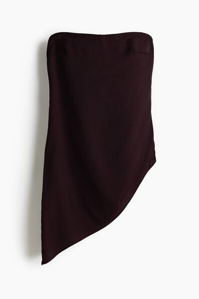 Asymmetric bandeau top