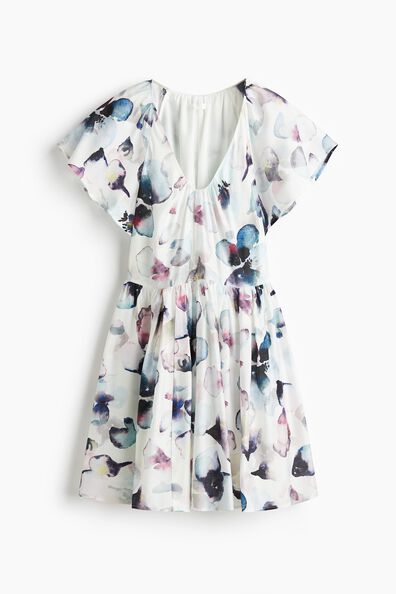 Flared-skirt dress