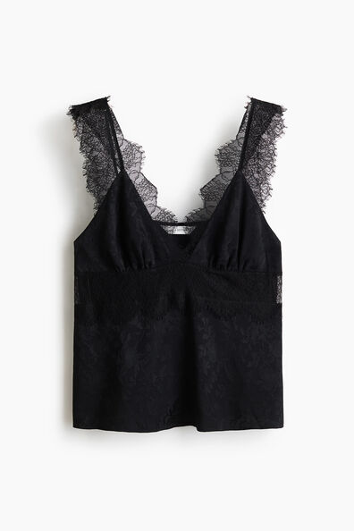 Lace-detail top