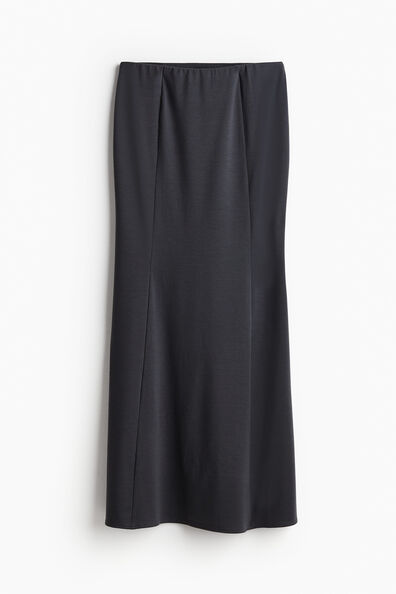 Flared jersey skirt