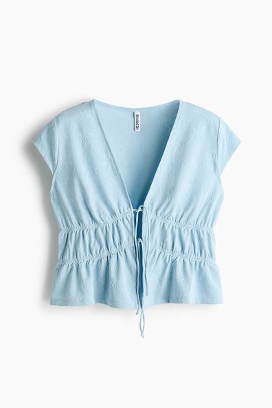 Tie-front top
