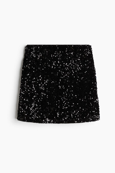 Sequined mini skirt