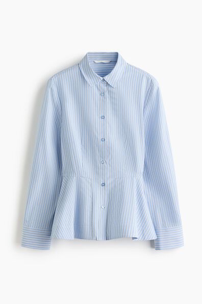 Cotton peplum shirt