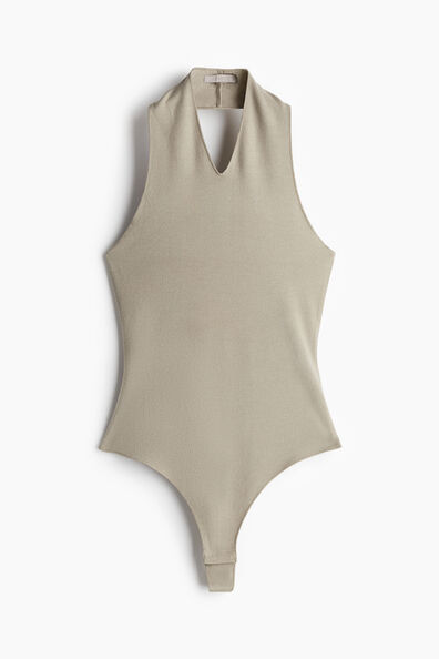 Halterneck thong body