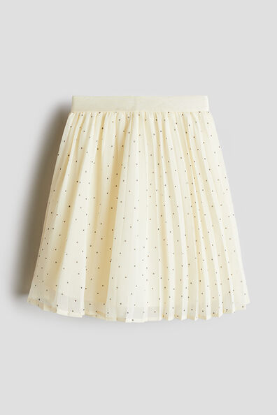 Plissé chiffon skirt
