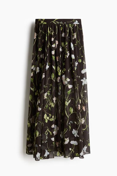 Chiffon maxi skirt