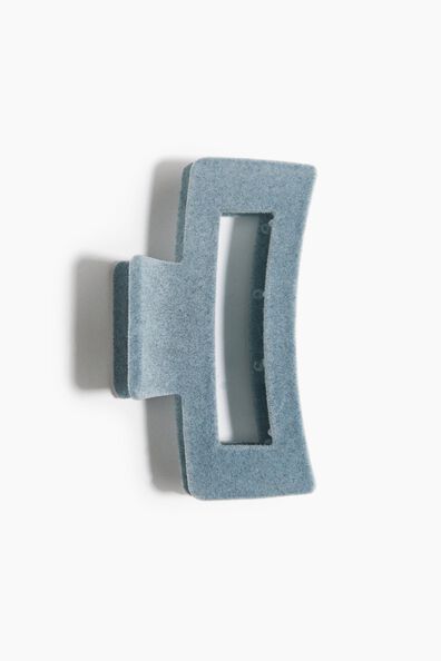 Velvet-look hair claw