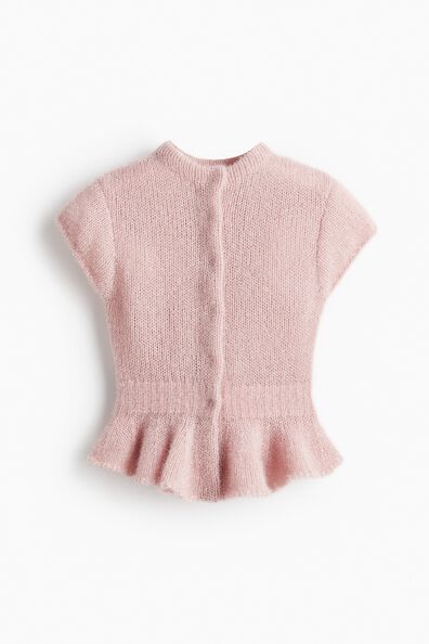Knitted peplum top