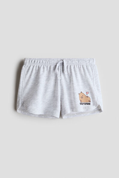 Print-motif sweatshorts