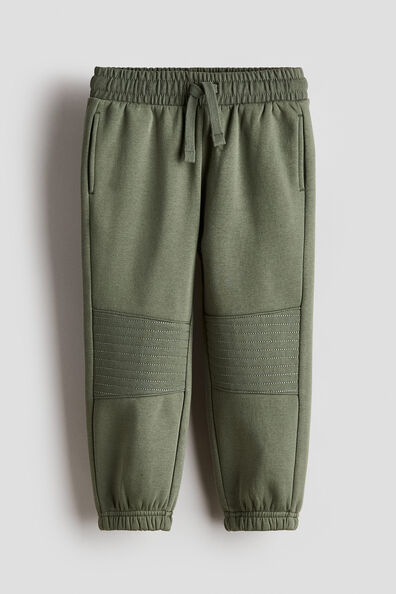 Reinforced-knee joggers