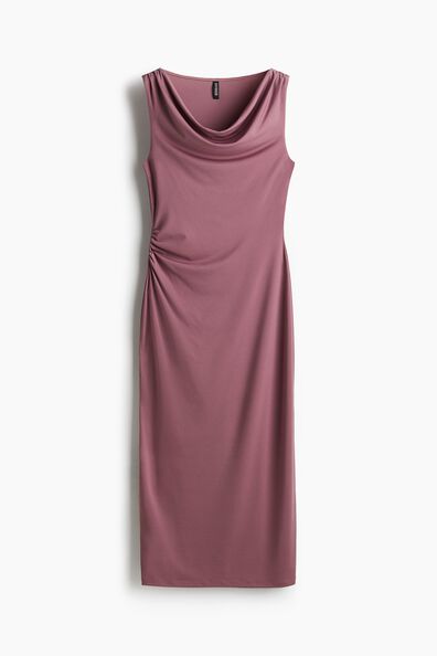 Draped midi dress