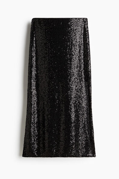 Sequined midi skirt