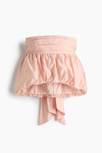 Bubble-hem bandeau top