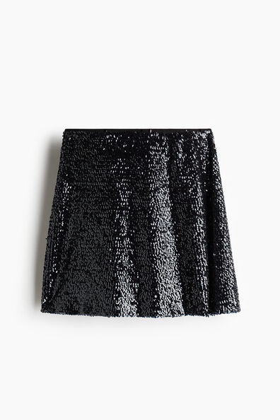 Sequined mini skirt