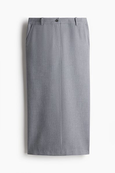 Twill pencil skirt