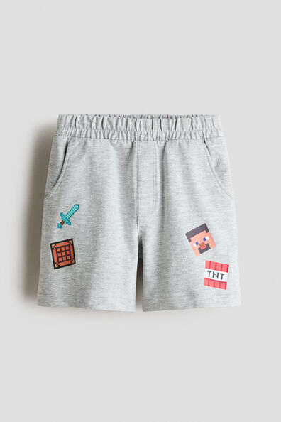 Printed sweatshorts