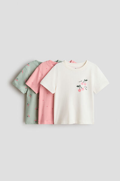 3-pack printed T-shirts