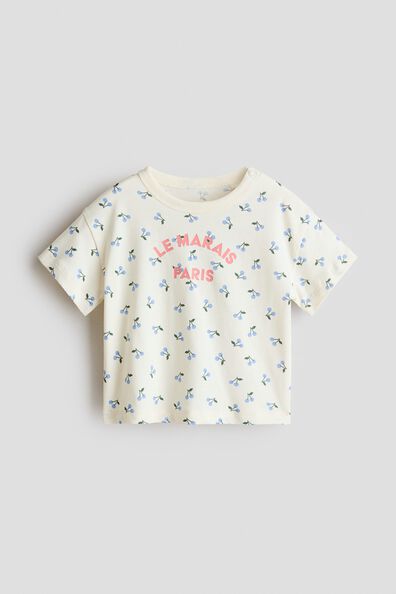 Printed cotton T-shirt