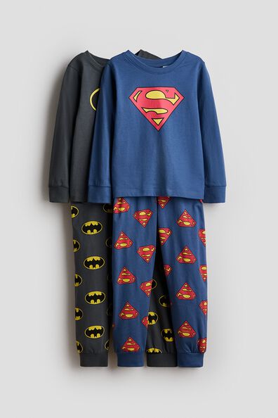 2-pack printed cotton pyjamas