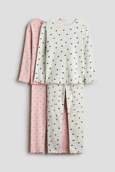 2-pack patterned cotton pyjamas