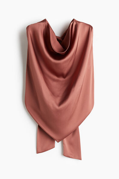 Satin halterneck top