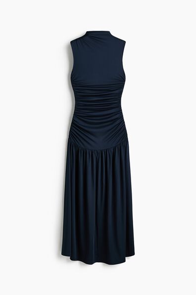 Draped jersey dress