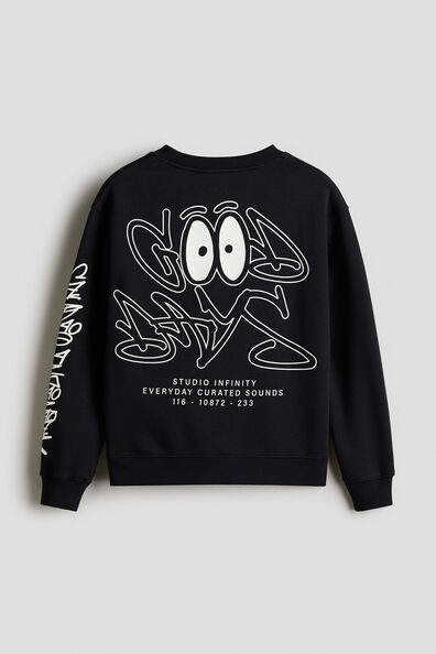 Print-motif sweatshirt