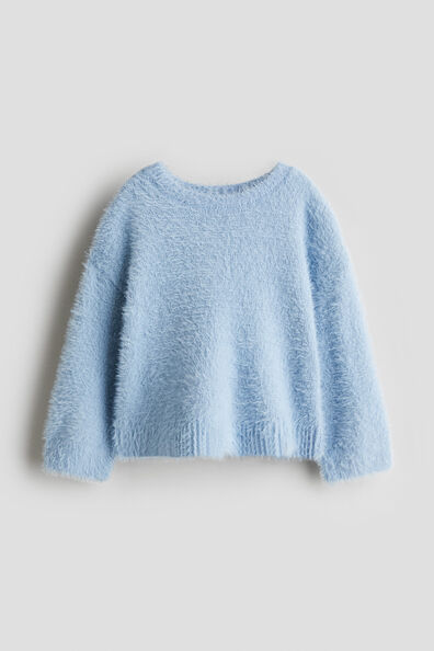 Brushed fine-knit jumper