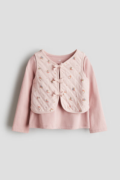 2-piece top and waistcoat set
