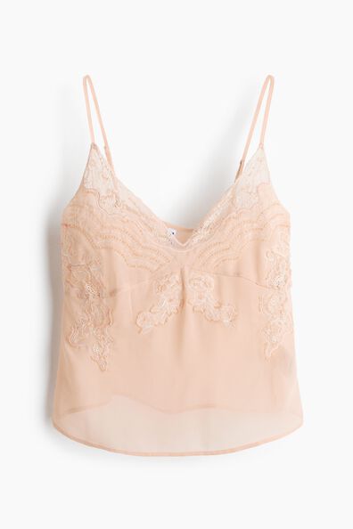 Embellished strappy top