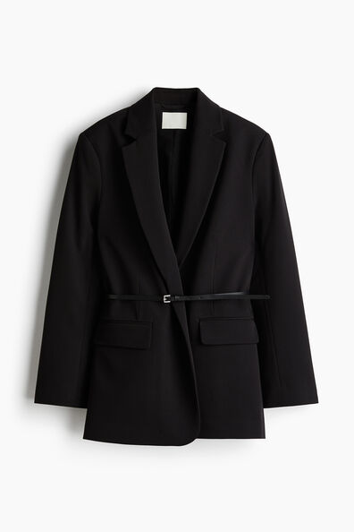Belted blazer