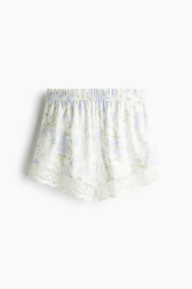 Lace-trimmed Ultra High Pull-on shorts