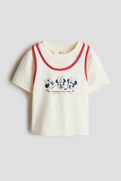 Layered cotton top