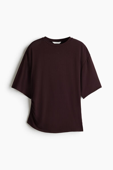 Draped viscose top