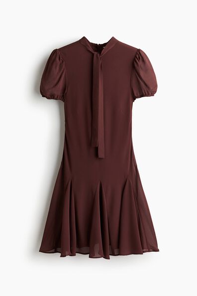 Tie-neck dress