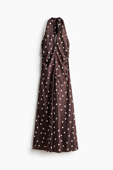 Draped halterneck dress
