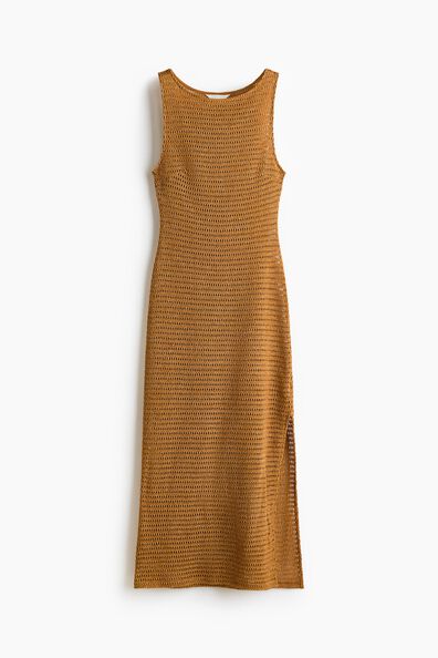 Glittery crochet-look dress
