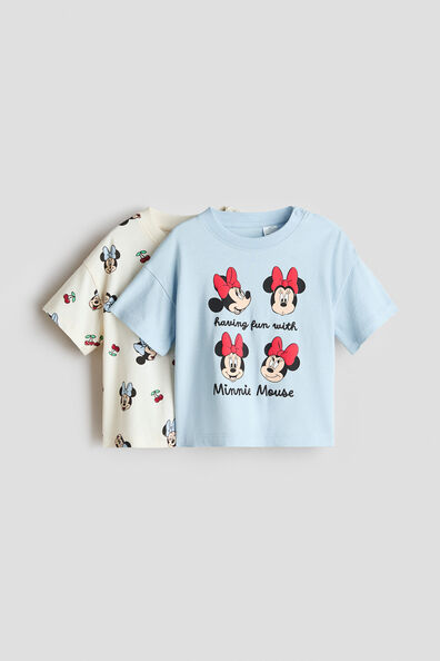 2-pack printed cotton T-shirts