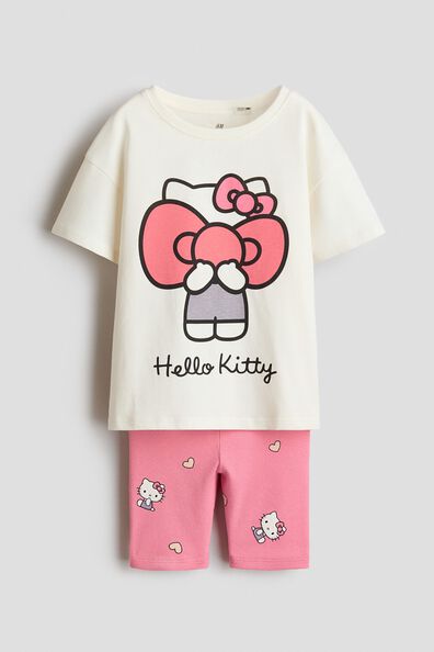 2-piece printed cotton set