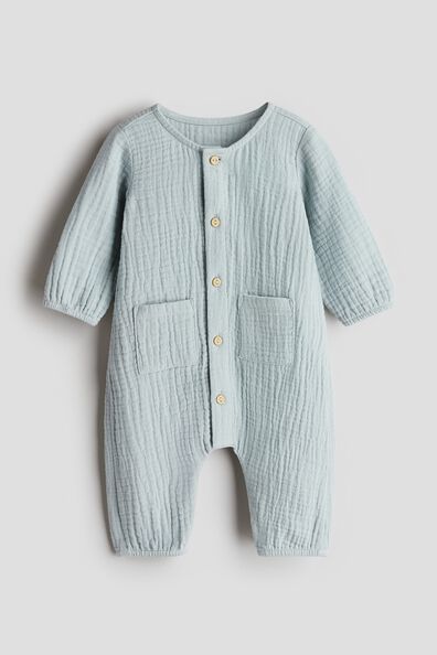 Cotton muslin romper suit